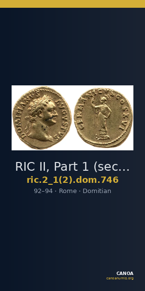 RIC II, Part 1 (second edition) Domitian 746 — CANOA