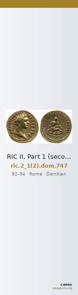 RIC II, Part 1 (second edition) Domitian 747 — CANOA
