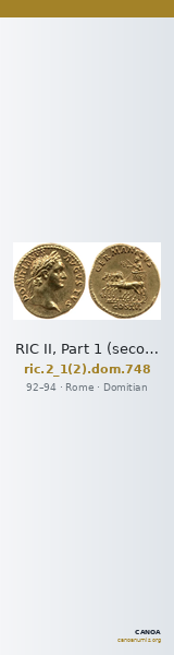 RIC II, Part 1 (second edition) Domitian 748 — CANOA