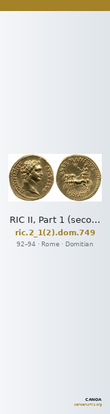 RIC II, Part 1 (second edition) Domitian 749 — CANOA