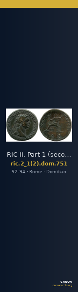 RIC II, Part 1 (second edition) Domitian 751 — CANOA