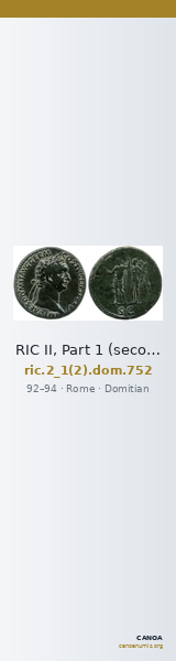 RIC II, Part 1 (second edition) Domitian 752 — CANOA