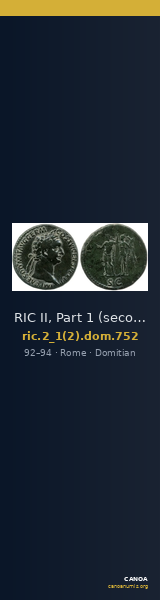 RIC II, Part 1 (second edition) Domitian 752 — CANOA