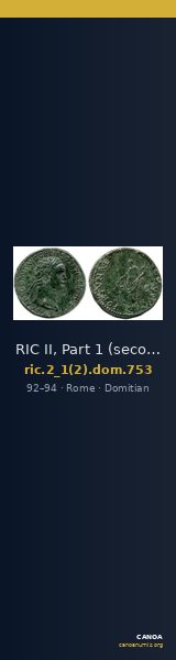 RIC II, Part 1 (second edition) Domitian 753 — CANOA