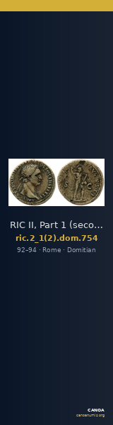 RIC II, Part 1 (second edition) Domitian 754 — CANOA
