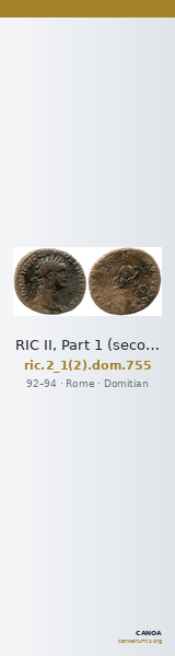 RIC II, Part 1 (second edition) Domitian 755 — CANOA