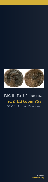 RIC II, Part 1 (second edition) Domitian 755 — CANOA