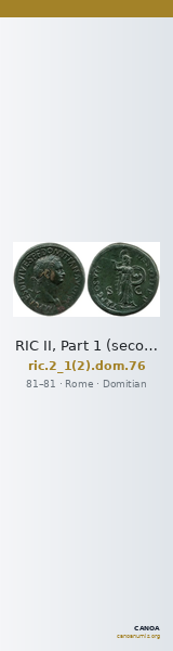 RIC II, Part 1 (second edition) Domitian 76 — CANOA