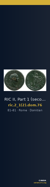 RIC II, Part 1 (second edition) Domitian 76 — CANOA