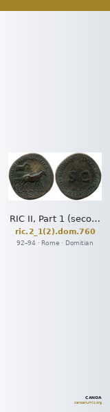 RIC II, Part 1 (second edition) Domitian 760 — CANOA