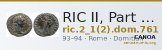 RIC II, Part 1 (second edition) Domitian 761 — CANOA