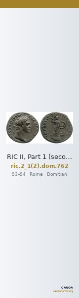 RIC II, Part 1 (second edition) Domitian 762 — CANOA