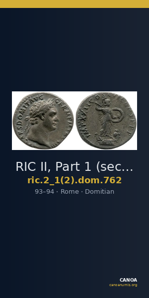 RIC II, Part 1 (second edition) Domitian 762 — CANOA