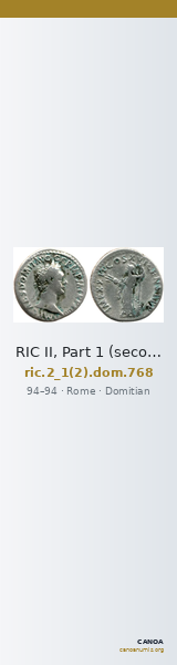 RIC II, Part 1 (second edition) Domitian 768 — CANOA