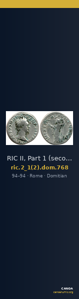 RIC II, Part 1 (second edition) Domitian 768 — CANOA
