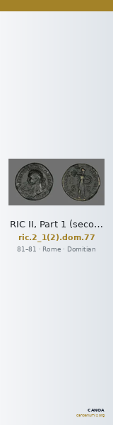 RIC II, Part 1 (second edition) Domitian 77 — CANOA