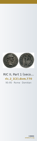 RIC II, Part 1 (second edition) Domitian 770 — CANOA