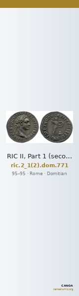 RIC II, Part 1 (second edition) Domitian 771 — CANOA