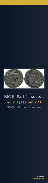 RIC II, Part 1 (second edition) Domitian 771 — CANOA