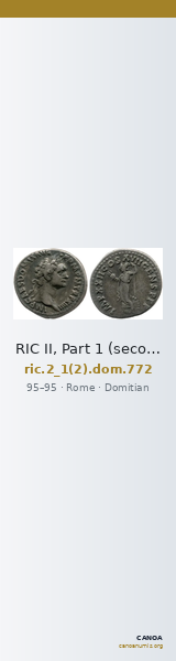 RIC II, Part 1 (second edition) Domitian 772 — CANOA
