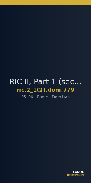 RIC II, Part 1 (second edition) Domitian 779 — CANOA