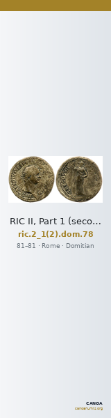 RIC II, Part 1 (second edition) Domitian 78 — CANOA