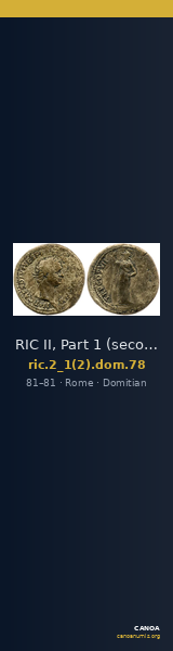 RIC II, Part 1 (second edition) Domitian 78 — CANOA