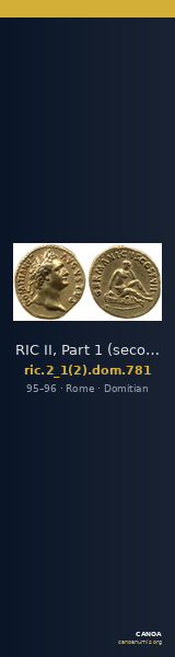 RIC II, Part 1 (second edition) Domitian 781 — CANOA