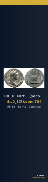 RIC II, Part 1 (second edition) Domitian 784 — CANOA