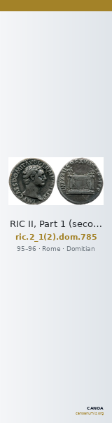 RIC II, Part 1 (second edition) Domitian 785 — CANOA