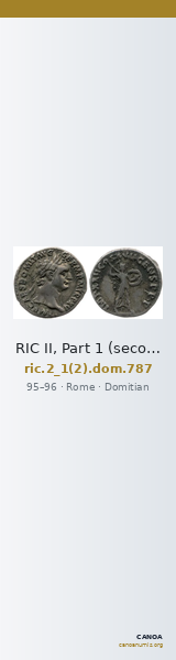 RIC II, Part 1 (second edition) Domitian 787 — CANOA
