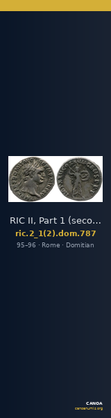 RIC II, Part 1 (second edition) Domitian 787 — CANOA