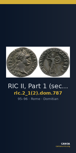RIC II, Part 1 (second edition) Domitian 787 — CANOA