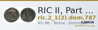 RIC II, Part 1 (second edition) Domitian 787 — CANOA