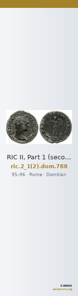 RIC II, Part 1 (second edition) Domitian 788 — CANOA