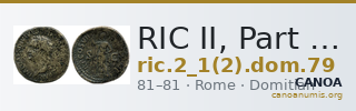 RIC II, Part 1 (second edition) Domitian 79 — CANOA