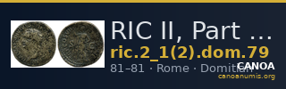 RIC II, Part 1 (second edition) Domitian 79 — CANOA