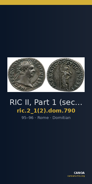 RIC II, Part 1 (second edition) Domitian 790 — CANOA