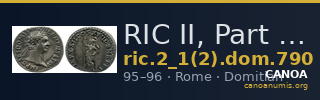 RIC II, Part 1 (second edition) Domitian 790 — CANOA