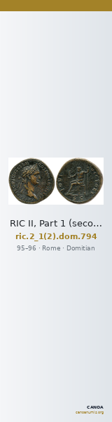 RIC II, Part 1 (second edition) Domitian 794 — CANOA