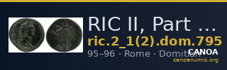 RIC II, Part 1 (second edition) Domitian 795 — CANOA