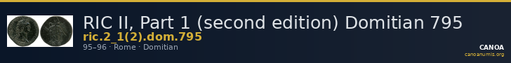 RIC II, Part 1 (second edition) Domitian 795 — CANOA