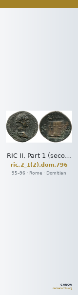 RIC II, Part 1 (second edition) Domitian 796 — CANOA