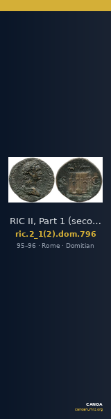 RIC II, Part 1 (second edition) Domitian 796 — CANOA