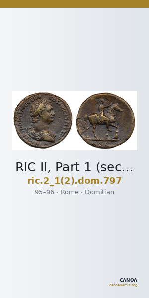 RIC II, Part 1 (second edition) Domitian 797 — CANOA