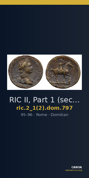 RIC II, Part 1 (second edition) Domitian 797 — CANOA