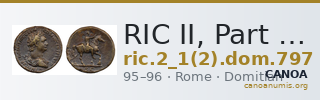 RIC II, Part 1 (second edition) Domitian 797 — CANOA