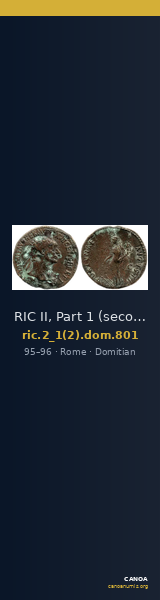 RIC II, Part 1 (second edition) Domitian 801 — CANOA