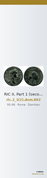 RIC II, Part 1 (second edition) Domitian 802 — CANOA