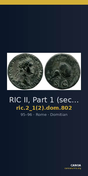 RIC II, Part 1 (second edition) Domitian 802 — CANOA